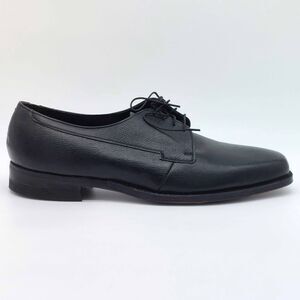 Vintage Florsheim Men Black Pebble Leather Derby Dress Shoes Sz 13D Made in USA